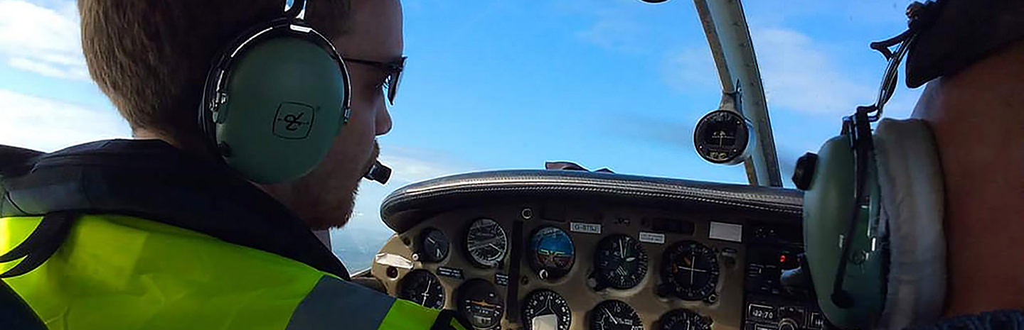 First Flying Lesson in the Piper PA28 over Cornwall