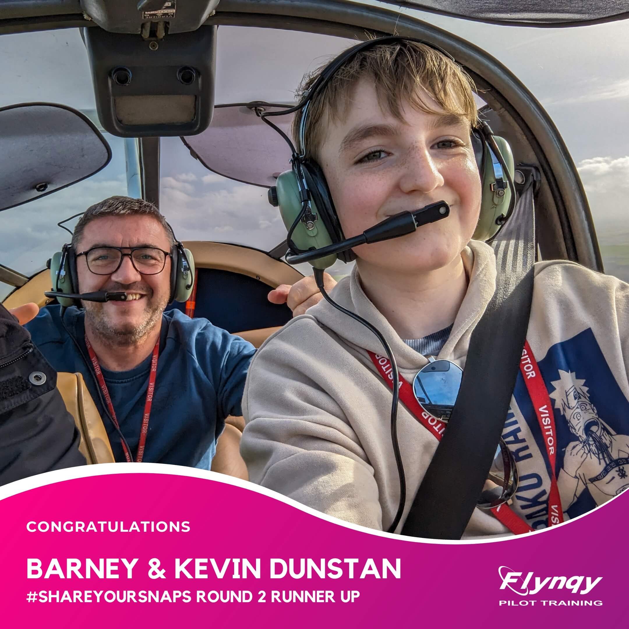 #ShareYourSnaps Round 2 Runners-Up: Kevin Dunstan and son Barney flying the Flying the Robin R3000 over Cornwall