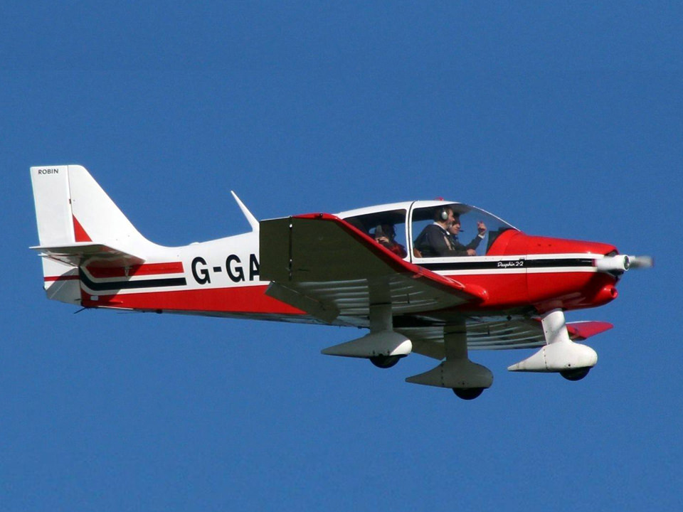 Cessna 152 G-BHZH, Sunset at Cornwall Airport Newquay (EGHQ)