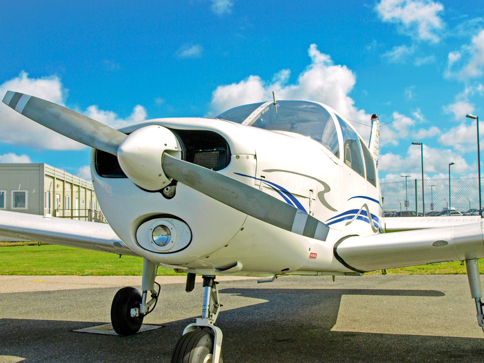 PA28 G-TEFC at Cornwall Airport Newquay (EGHQ)