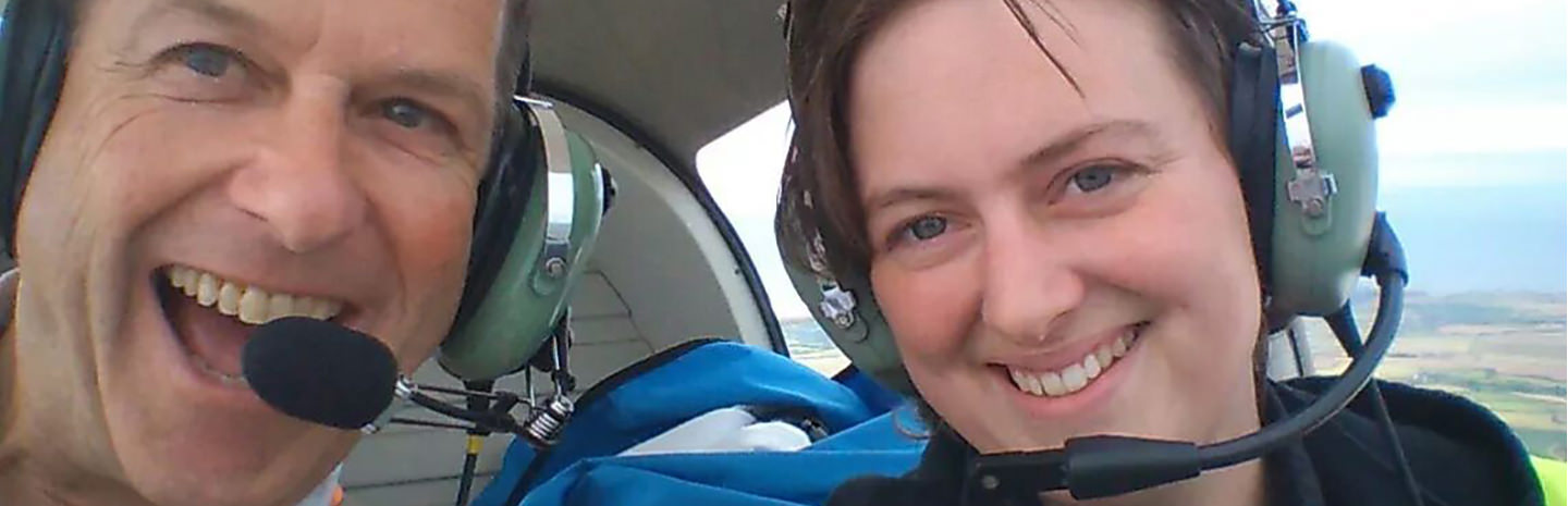 Student completing an aircraft check-out on the Cessna 152