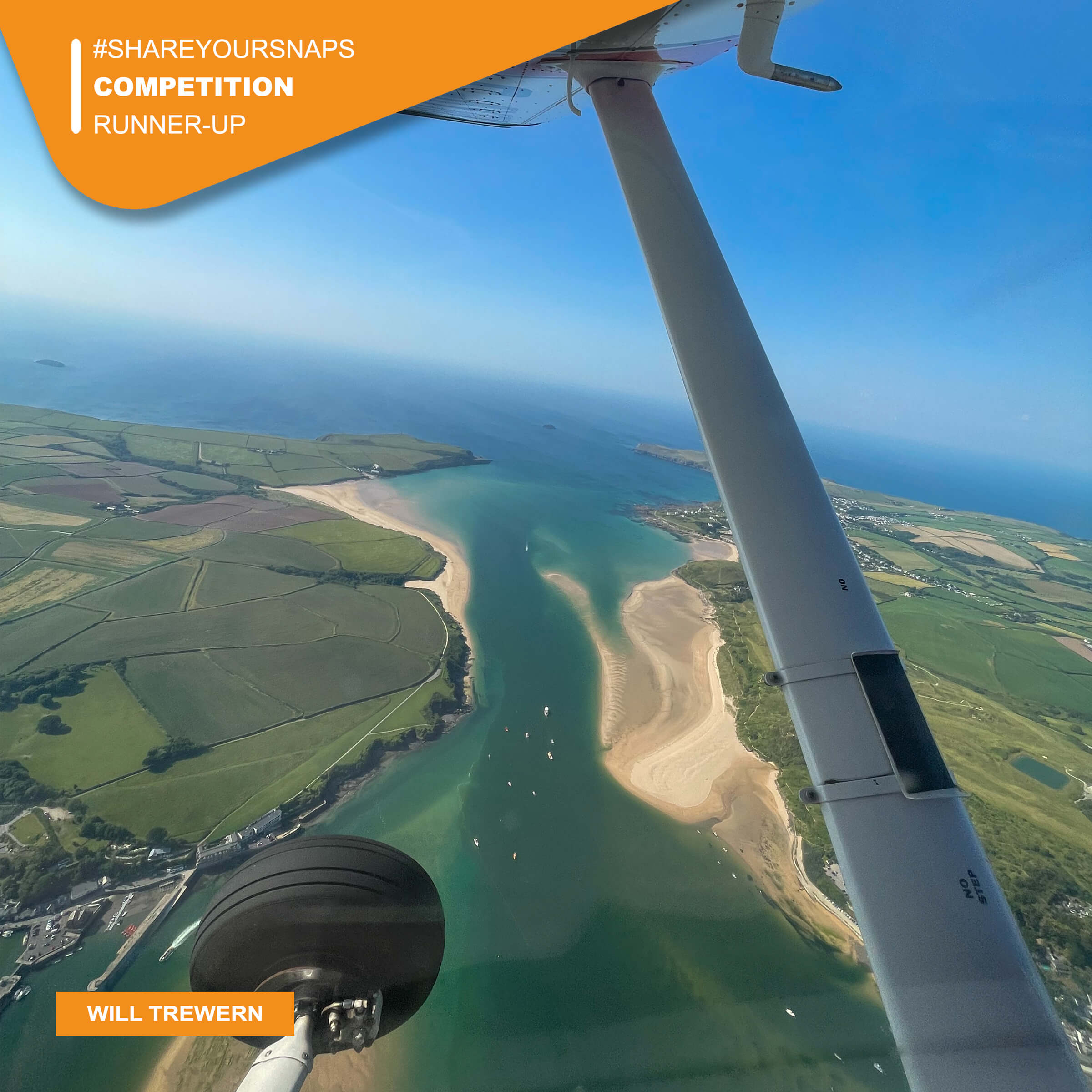 #ShareYourSnaps Winner: Will Trewern - #ShareYourSnaps May 2025 Runner-Up: Will Trewern - The Camel Estuary and Camel Trail leading towards Wadebridge