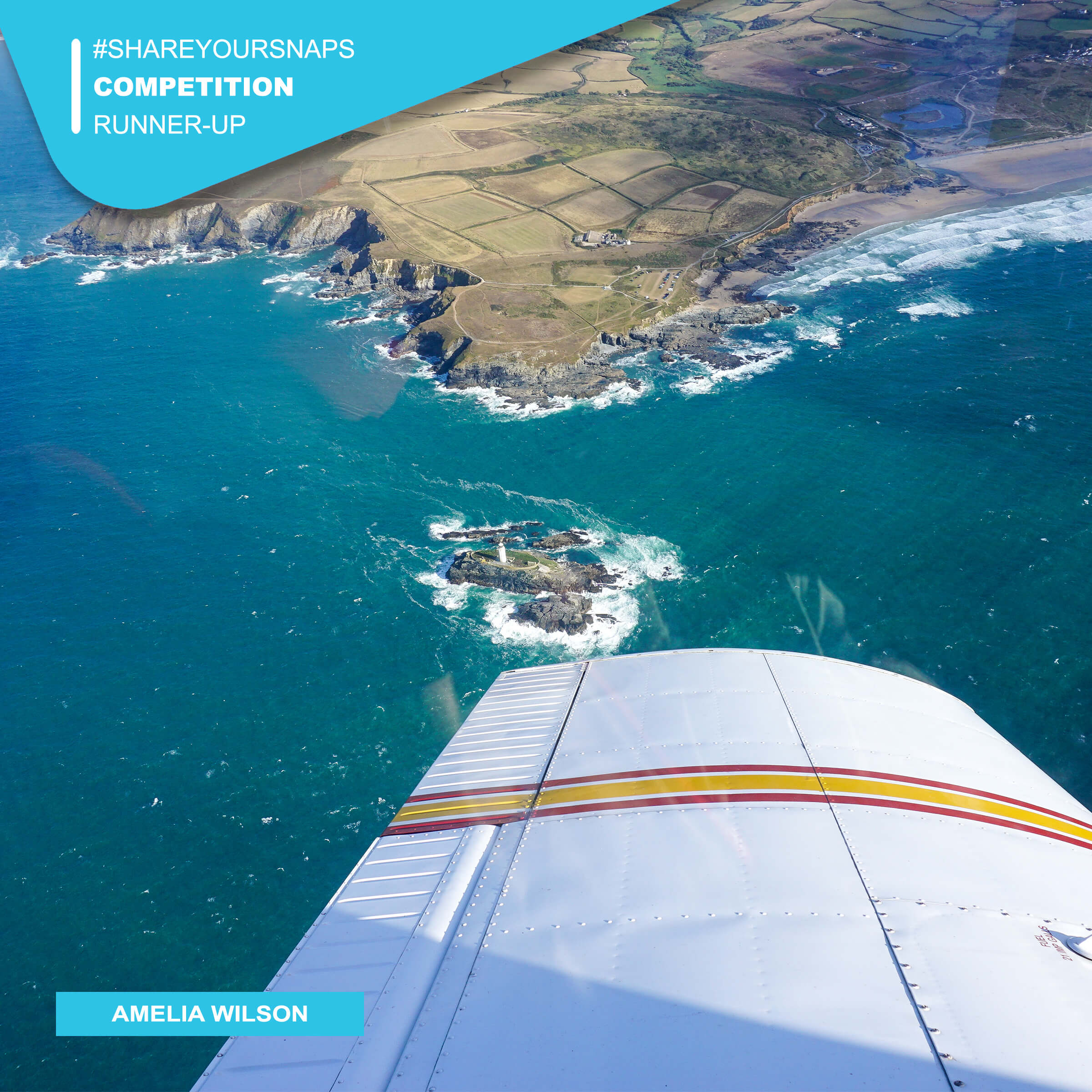 #ShareYourSnaps Winner: Amelia Wilson - #ShareYourSnaps December 2025 Runner-Up: Amelia Wilson\s shot of Godrevy Lighthouse and Gwitian beach taken from the air.